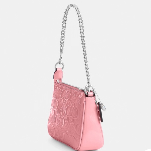 New Coach Outlet Nolita 19 In Signature Leather With Heart Charm - Picture 3 of 7